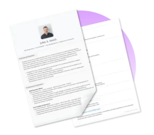 CV Template lady smiling